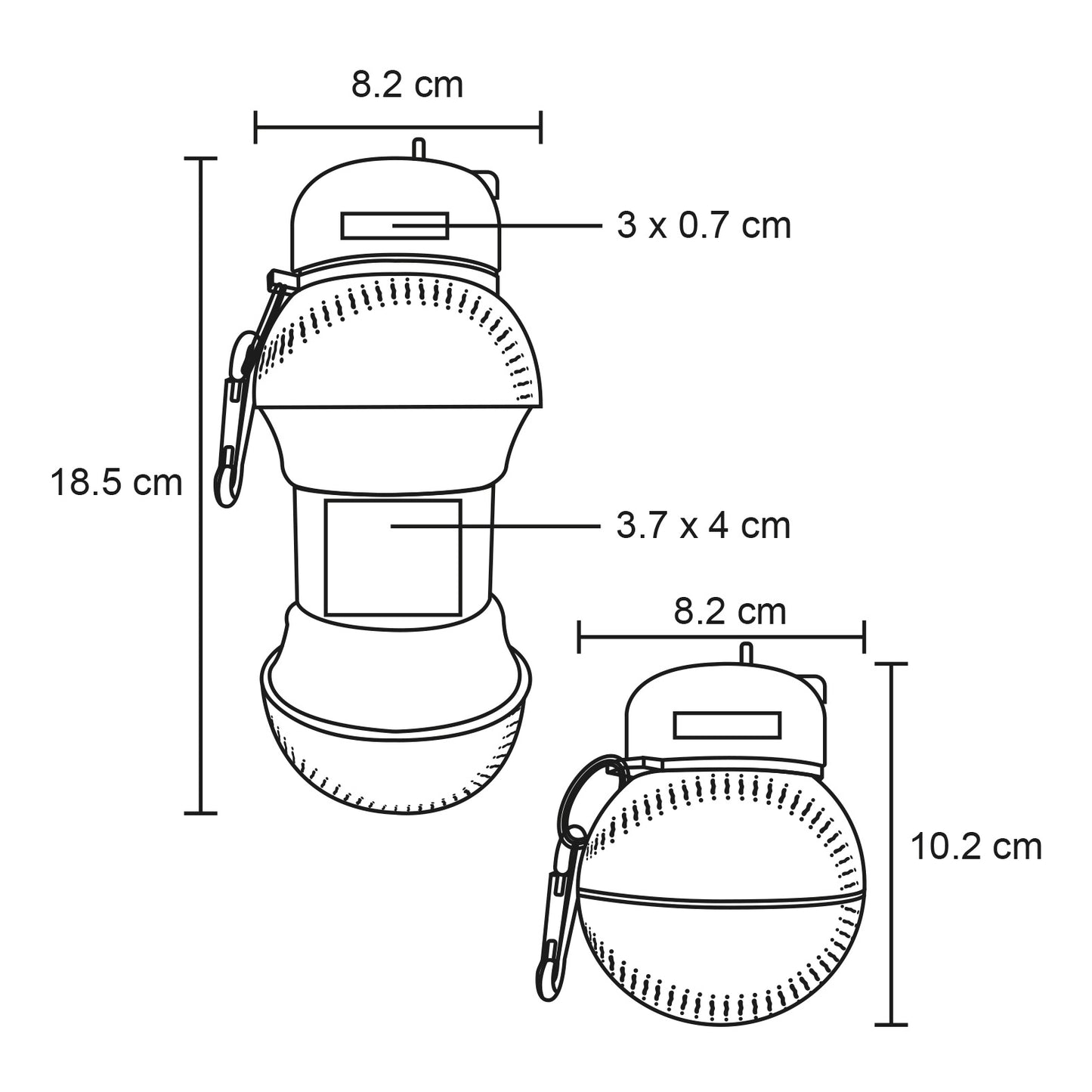 Cilindro de silicón - pelota de béisbol