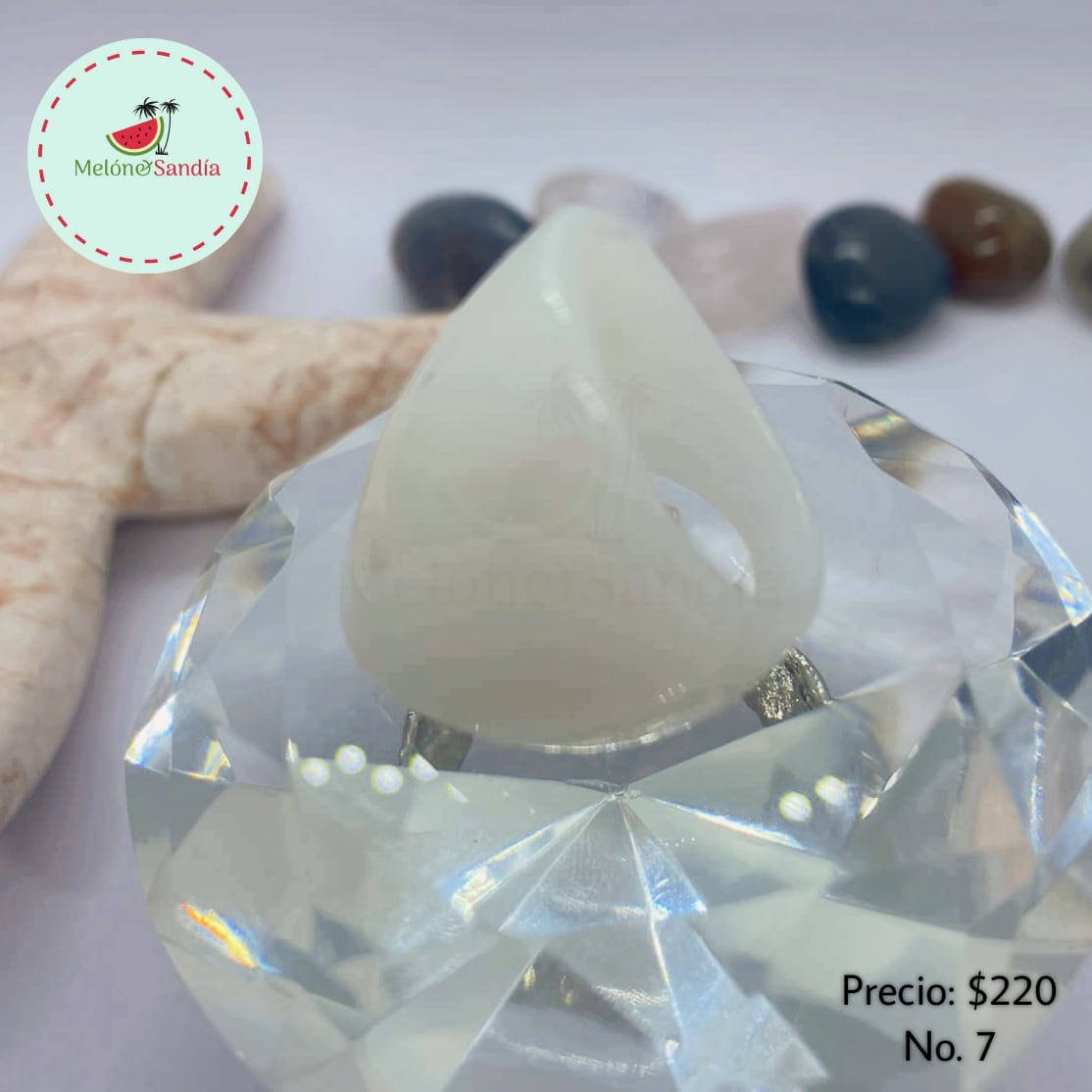 Anillo de Resina Azul
