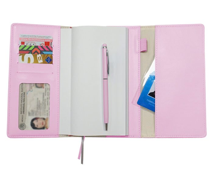 Libreta tipo agenda- cubierta tipo cartera
