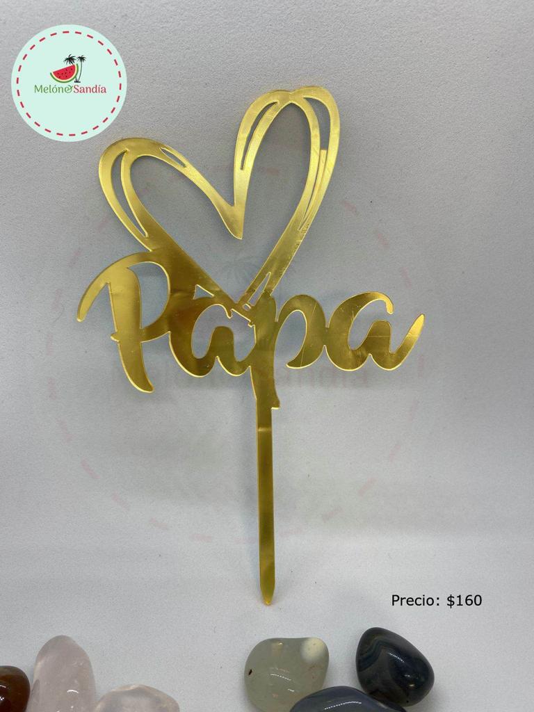 Cake Topper Te Amo Papá
