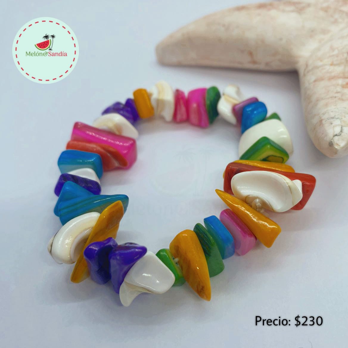 Pulsera Piedras Colores