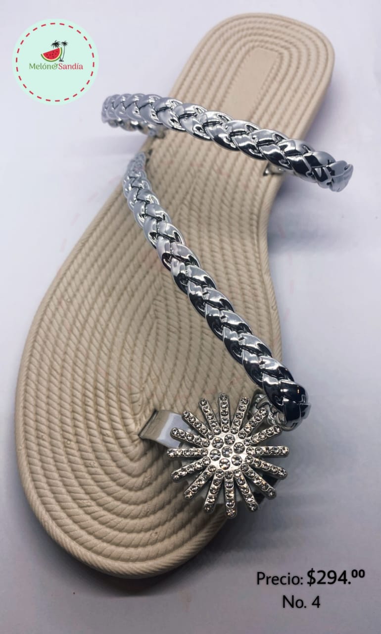 Sandalia Sol Plata