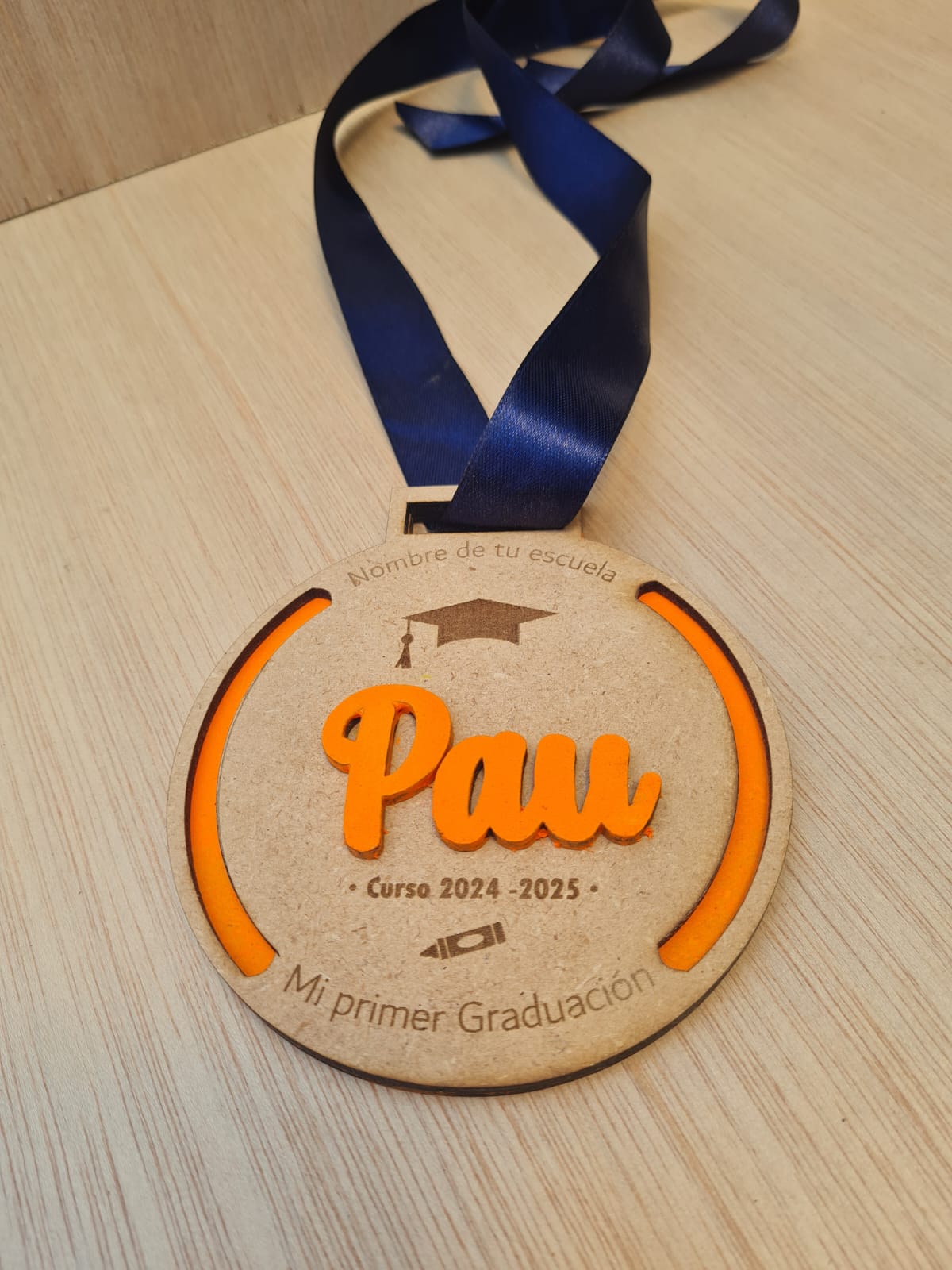 Medallas personalizadas - MDF - Para Graduados