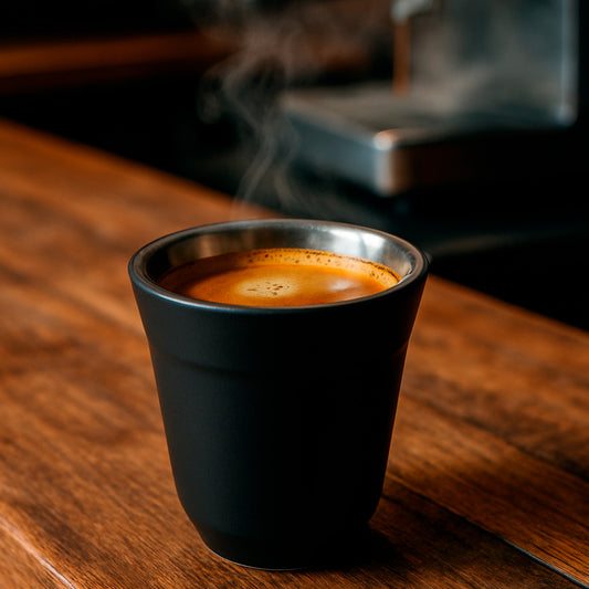 Taza para café Espresso de acero inoxidable