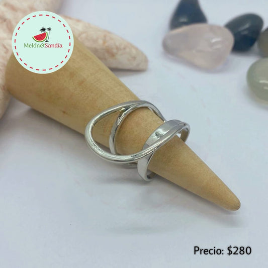 Anillo Onda de Lado