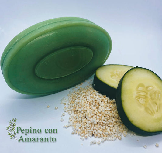 Jabón Natural de Pepino con Amaranto