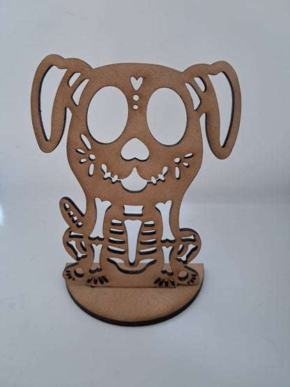 Figuras de perritos y gatitos para ofrenda MDF