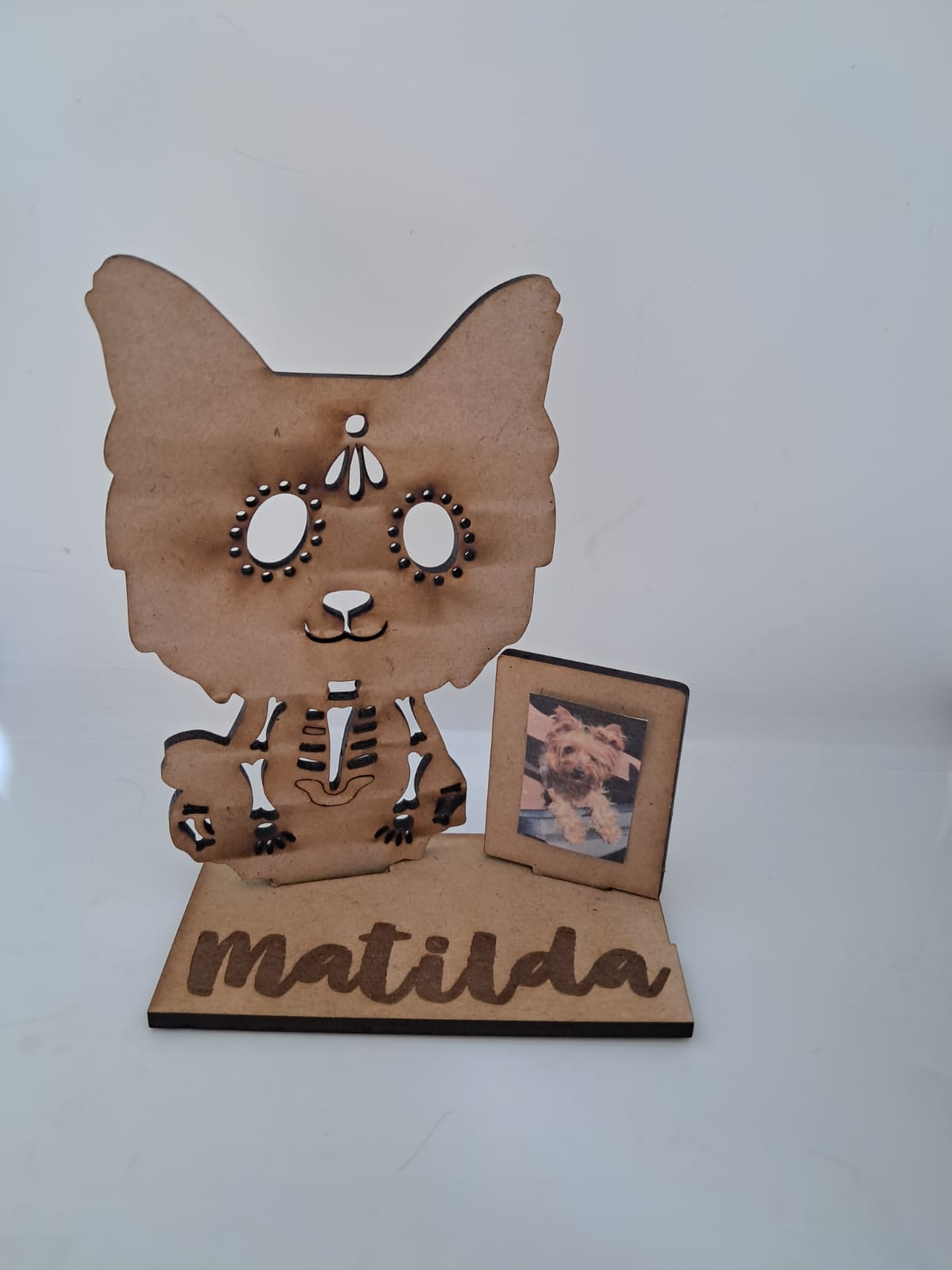 Figuras de perritos y gatitos para ofrenda MDF