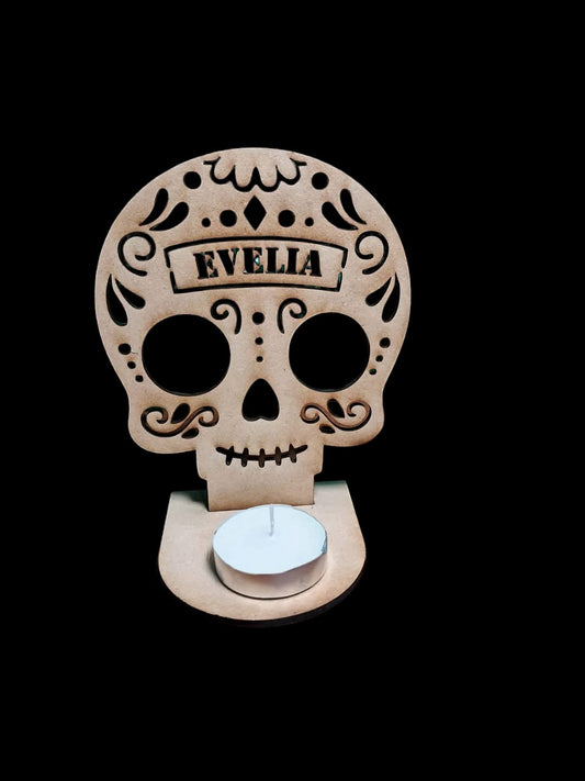 Calavera para ofrenda de MDF