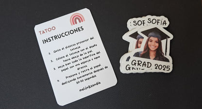 Tatuajes temporales - Graduación
