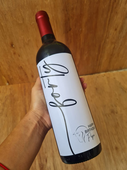 Botella de Vino Personalizada
