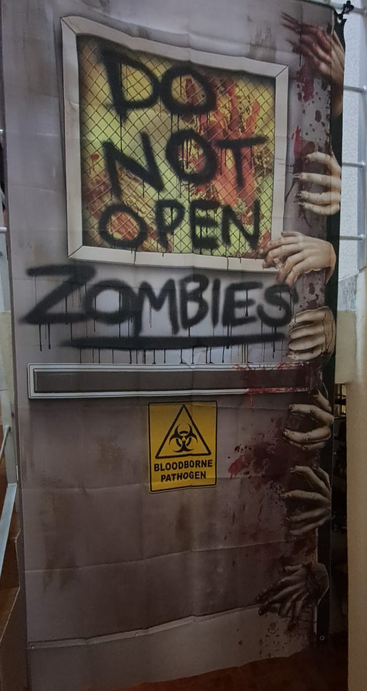 Beistle Zombie Lab-Decoración para puerta Halloween